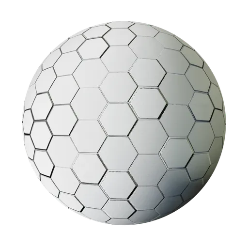 Hexagonal White Wall Decorations