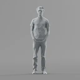 Lowpoly Male Standing