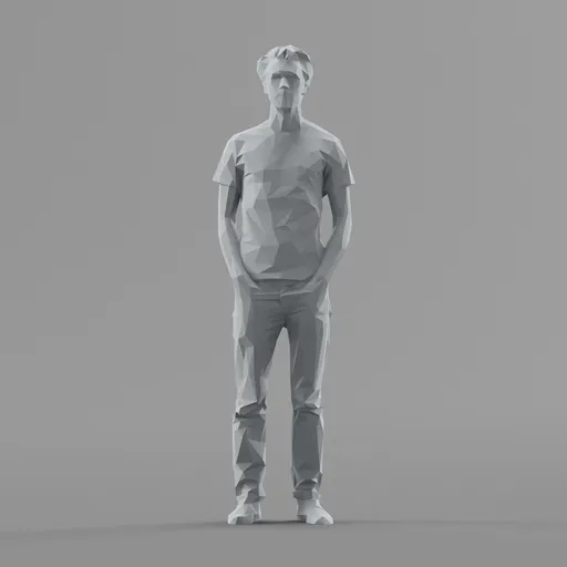 Lowpoly Male Standing