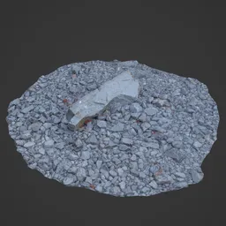 Low Poly Rocky Ground 4