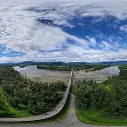 Low Clouds Aerial Landscape