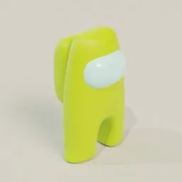 Among Us Crewmate - Stylized Lime Green