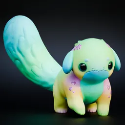 Rainbow Dragon (Rigged)