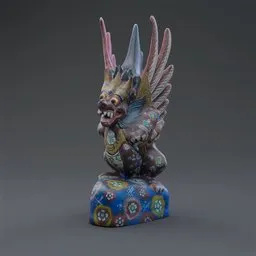 Dragon wood sculpture