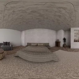 Curved Loft Bedroom