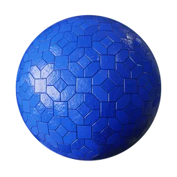 Vibrant blue tile