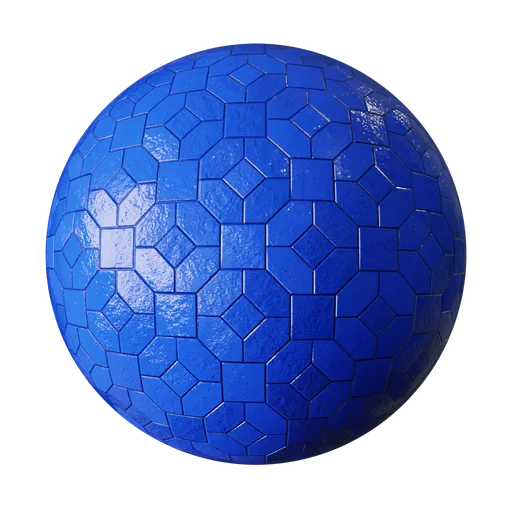 Vibrant blue tile