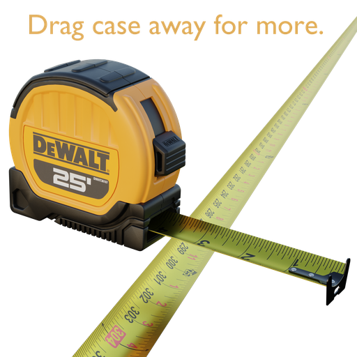 25ft DeWALT Tape Measure FREE Handtools models BlenderKit