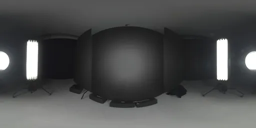 Dark Studio With Lightning