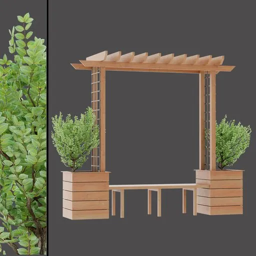 Climbing Plant Pergola Seat