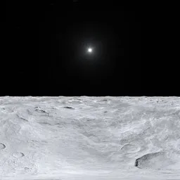 Moon Planet Space Sunny