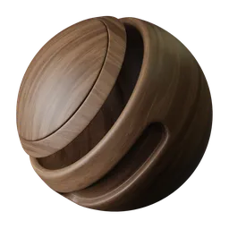 Realistic adjustable PBR procedural wood texture for 3D modeling in Blender Cycles, showcasing fine grain and customizable surface details.