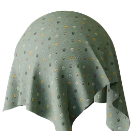 Polka Green Embroidery
