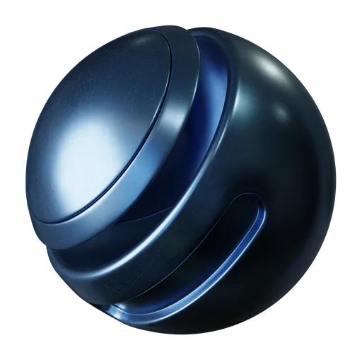 Blue scratched steel