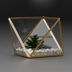 Geometric Glass Terrarium