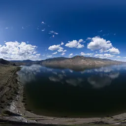 Aerial Sunny Cloudy Day