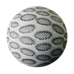 Highly detailed snake scale PBR texture for 3D rendering in Blender, with dark eclipse patterns.