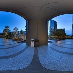 Square at night