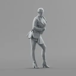 Lowpoly Female Standing