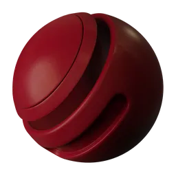 Red PBR plastic material with subtle glitter texture for 3D rendering in Blender and other software.