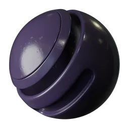 Purple Scratched Porcelain