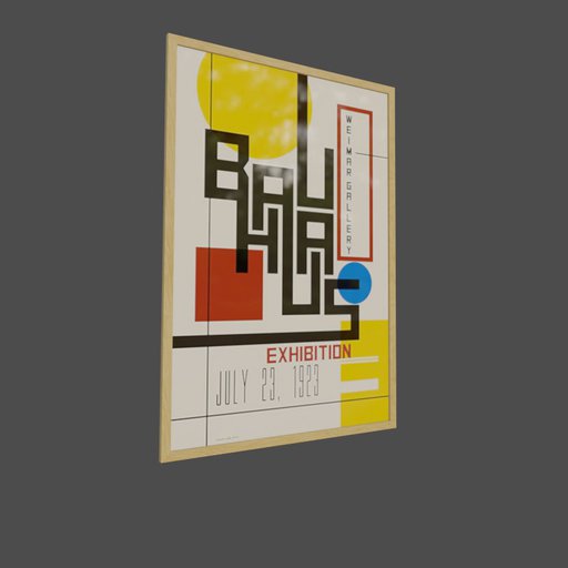 Framed poster