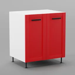 Kitchen lower cabinet 75cm (2 doors)