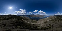 Lake and Mountains Canadian Landscape