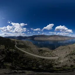 Lake and Mountains Canadian Landscape