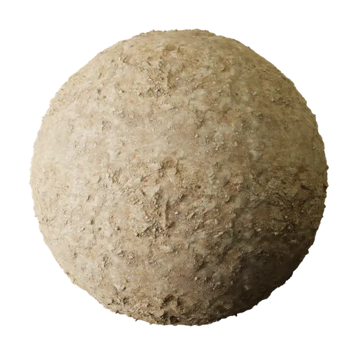 High-resolution 2K PBR soil texture for realistic 3D rendering in Blender and other 3D applications.