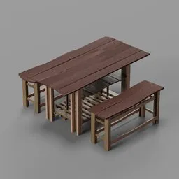 Medieval Tavern Table Set