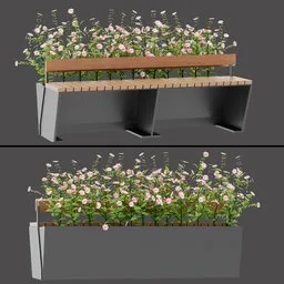 Flower Bench Planter