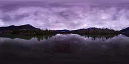 Aerial Landscape Cloudy Sunrise