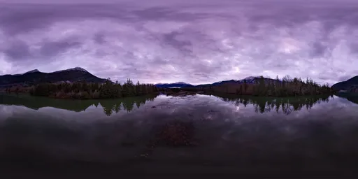 Aerial Landscape Cloudy Sunrise