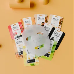 Face mask paper product mockup