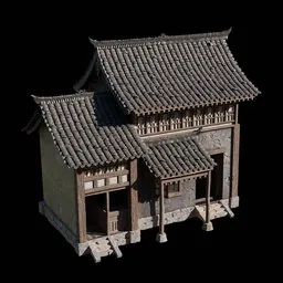Chinese building store wood