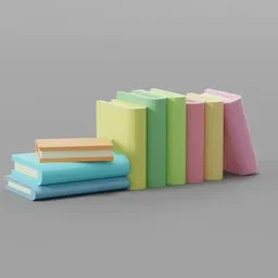 Lowpoly books