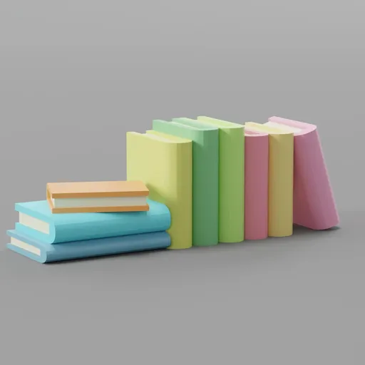 Lowpoly books