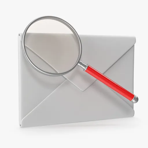 Magnifying Glass With Envelope