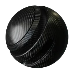 Seamless PBR Carbon Fiber procedural texture for 3D rendering with adjustable parameters.