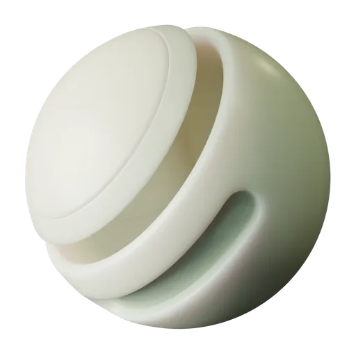 High-quality Wax Plastic PBR material for Blender 3D with adjustable color, glossiness, and reflectivity settings.