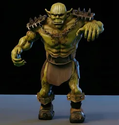 Stylized Savage Orc Warrior