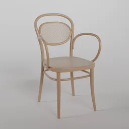 20 Armchair B0 - natural varnish