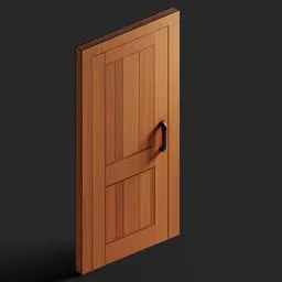 Stylized Wooden Door