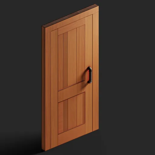 Stylized Wooden Door