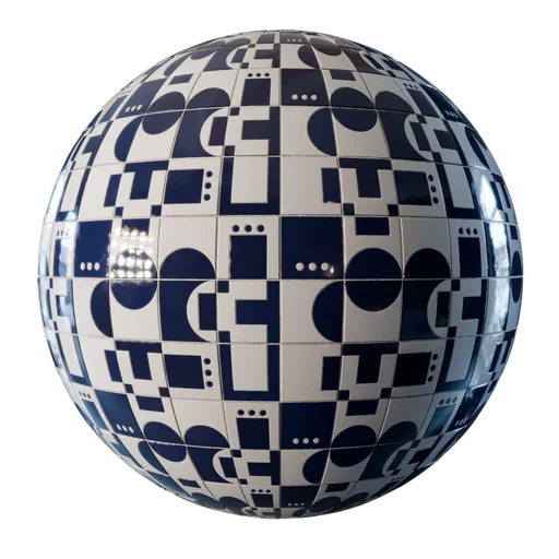 Dot Dash 8 Tiles | FREE ceramic materials | Blendkit