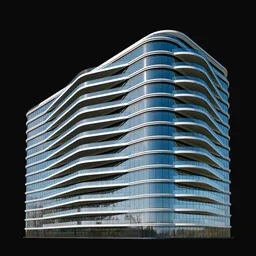 Curved Glass Residential Tower
