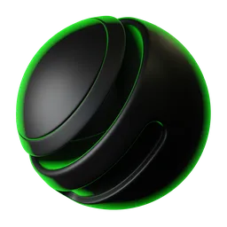 Glowing material