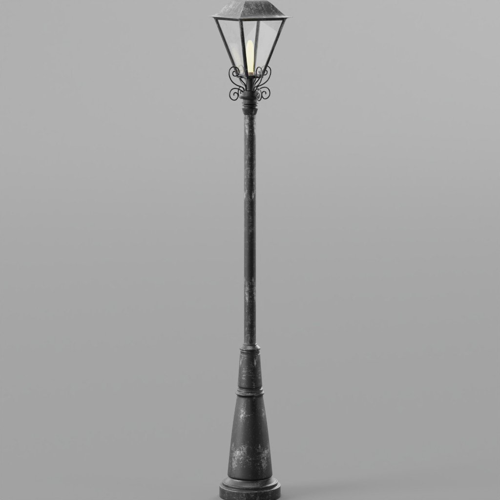 Street light highpoly 3d model | Exterior Elements models | BlenderKit