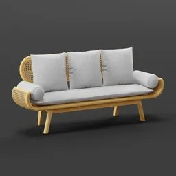 Rattan Sofa